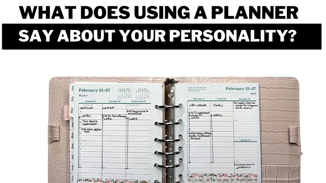 What does using a planner say about your personality? And planner flip through