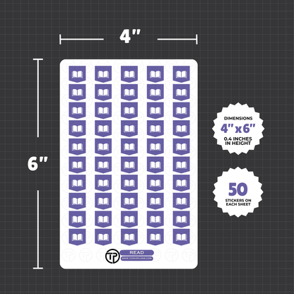 Read - Planner Stickers