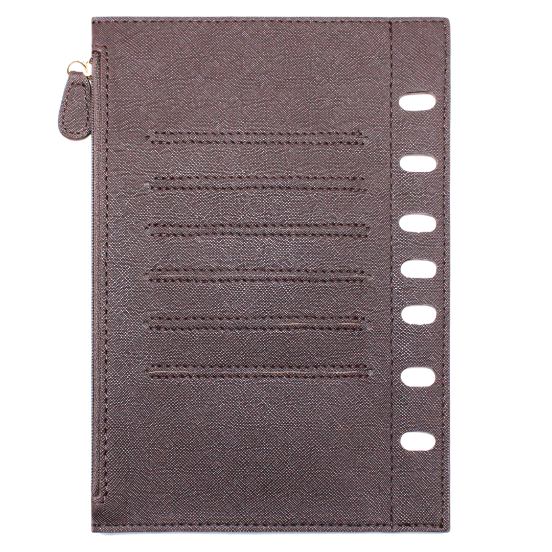 Brown Classic Zippered Flyleaf - Final Sale