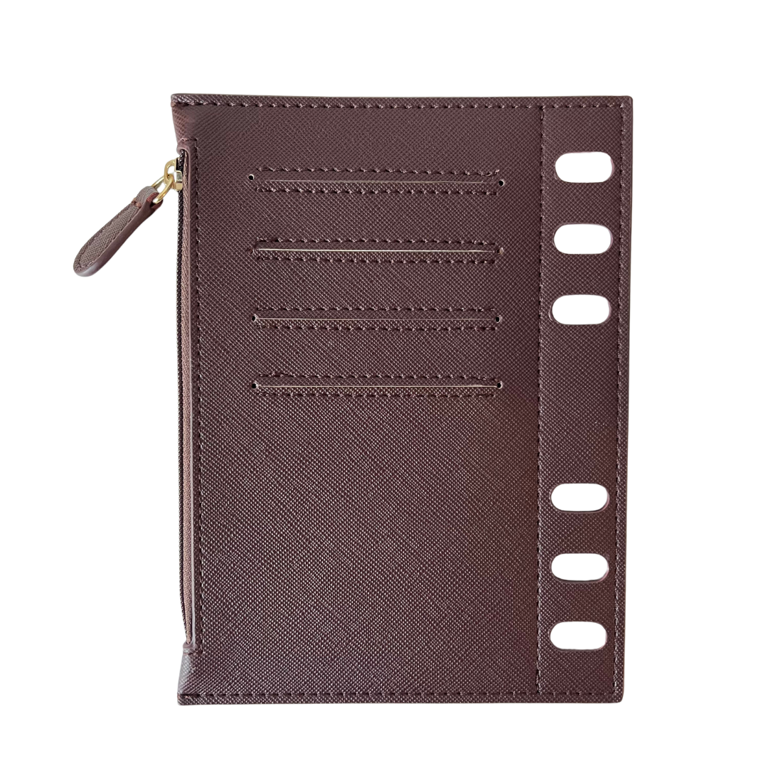 Brown Compact Zippered Flyleaf - Final Sale