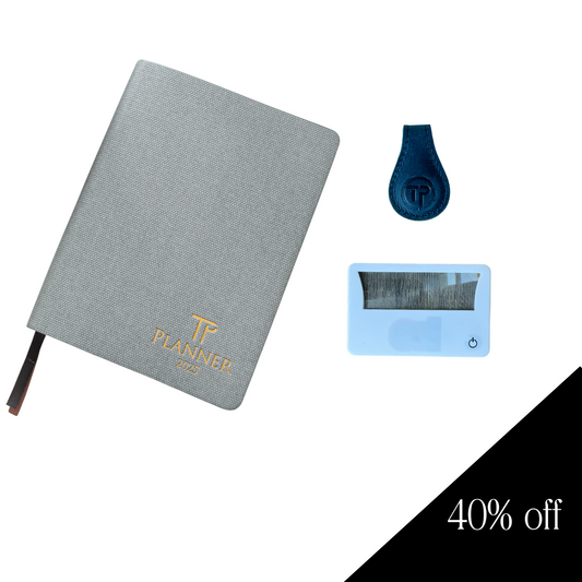 BLACK FRIDAY SPECIAL:  Dated 2025 B6 Planner Bundle + Magnetic Clip + Magnifier Light Card